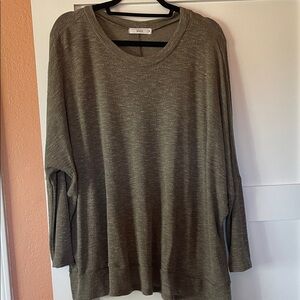 TALULAH Olive Green Tunic Top
